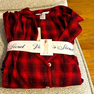 New in package Vs Xs flannel pj set